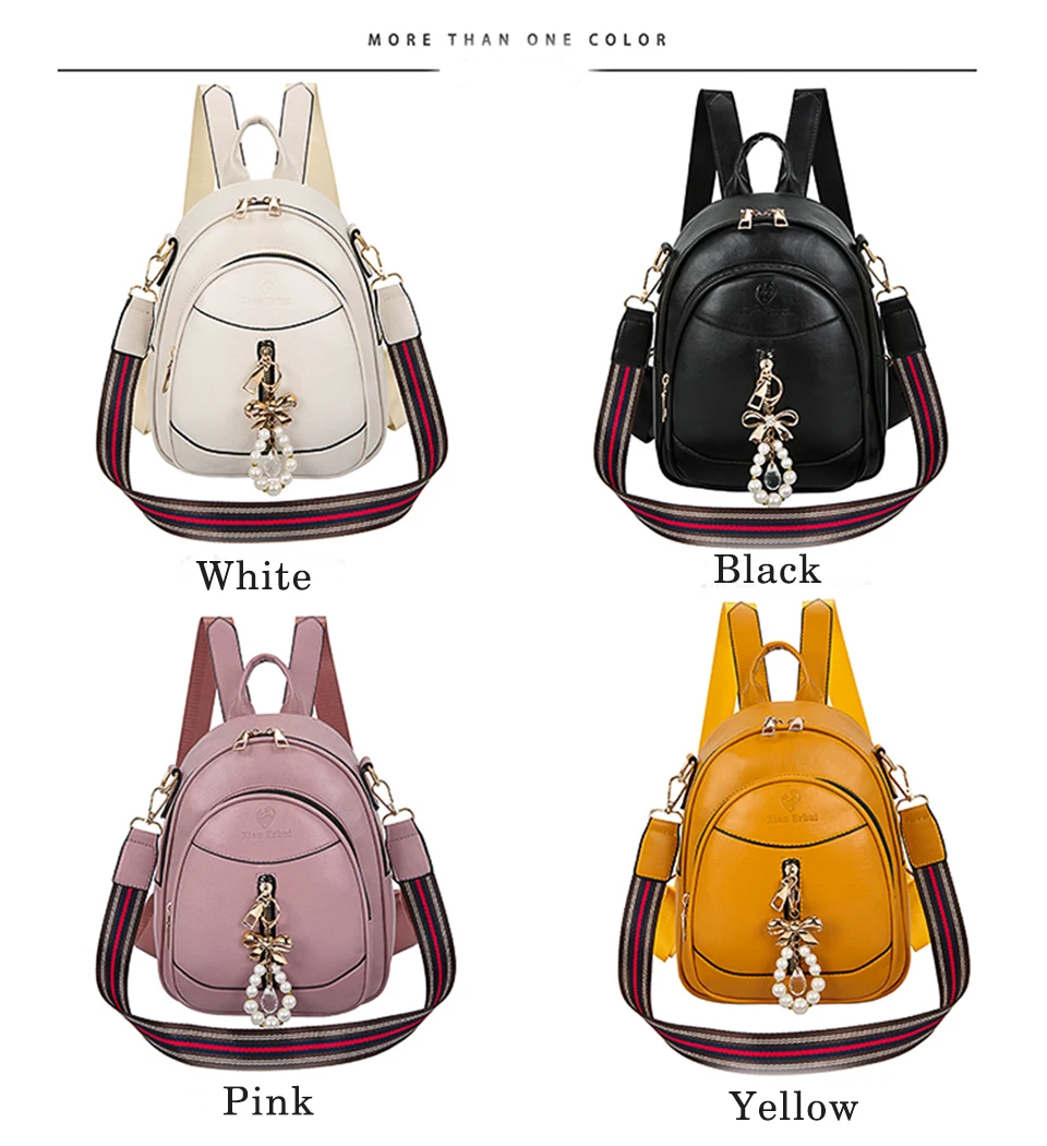 Tote Bags For Women 2022 New Soft PU Leather  Korean Version Kawaii  Fashion Backpack Multi-purpose Small Crossbody Shoulder Bag Stylish Backpacks expensive 