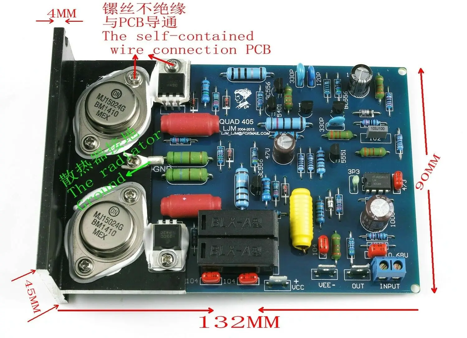 placa amplificador 100w + 100w