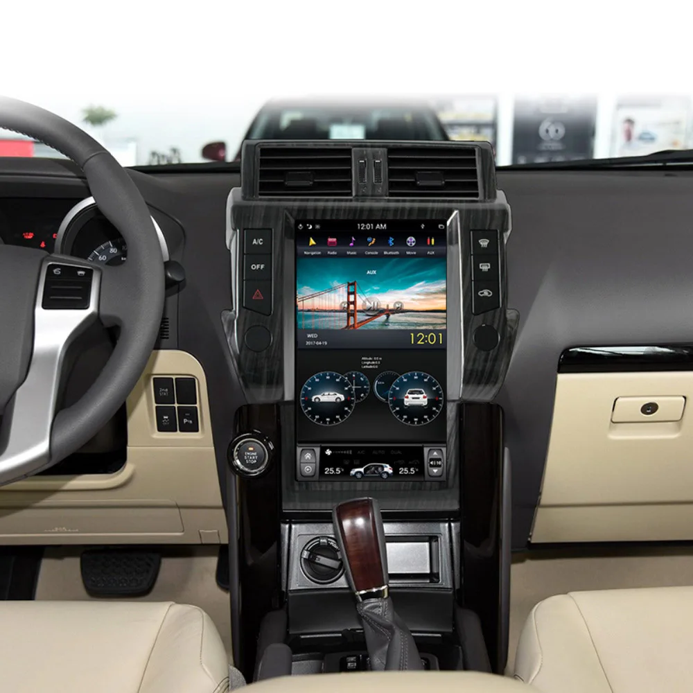 Android 9,0 Tesla стиль 13,6 ''вертикальный экран Автомобильный gps навигатор для TOYOTA Land Cruiser Prado 2010-2013 мультимедийный плеер