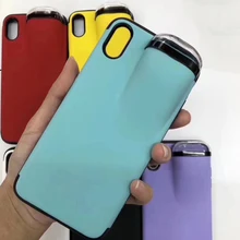 2 в 1 чехол для телефона с Airpods чехол для iPhone 11 Pro Max Xs Max XR 8 7 Plus силиконовый чехол для телефона AirPods чехол для AirPods