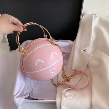 

New Mini Bag Women's 2020 Summer New Fashion Western Style Chain Shoulder/Crossbody Bag Korean-Style All-match Small round Bag