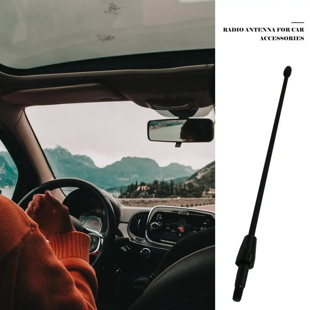 For Car Antenna 8"- Black- 1979-2009 Power Antenna Mast OEM Replacement Auto Modification Parts Replacement