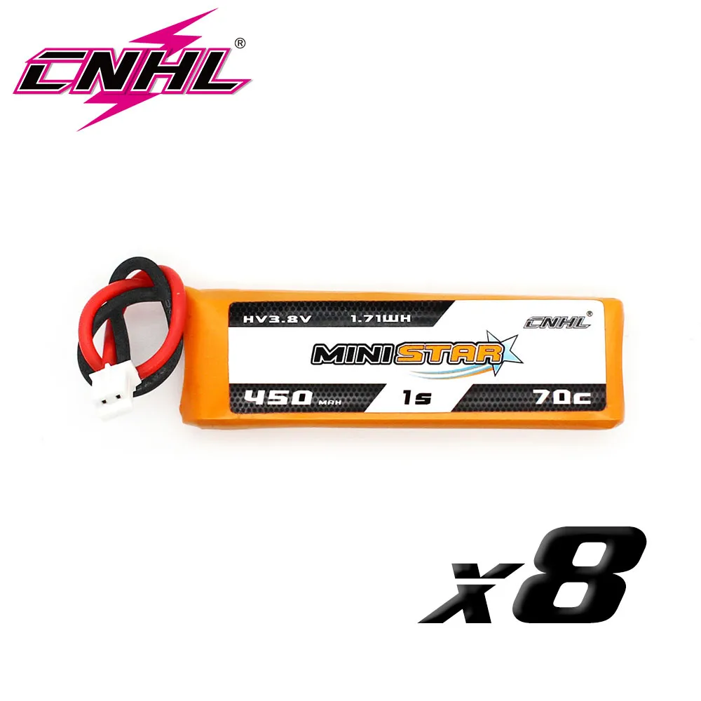 CNHL MiniStar 1S 3.8V HV 450mAh 70C Lipo