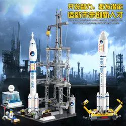 KAZI, строительные блоки, Аэрокосмическая серия Ky83001 Shenzhou № 10 ракета Эмиссионный центр