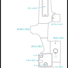 1997 Chaparral Sunesta 250 Cockpit Pad лодка EVA Тиковый настил 1/" 6 мм