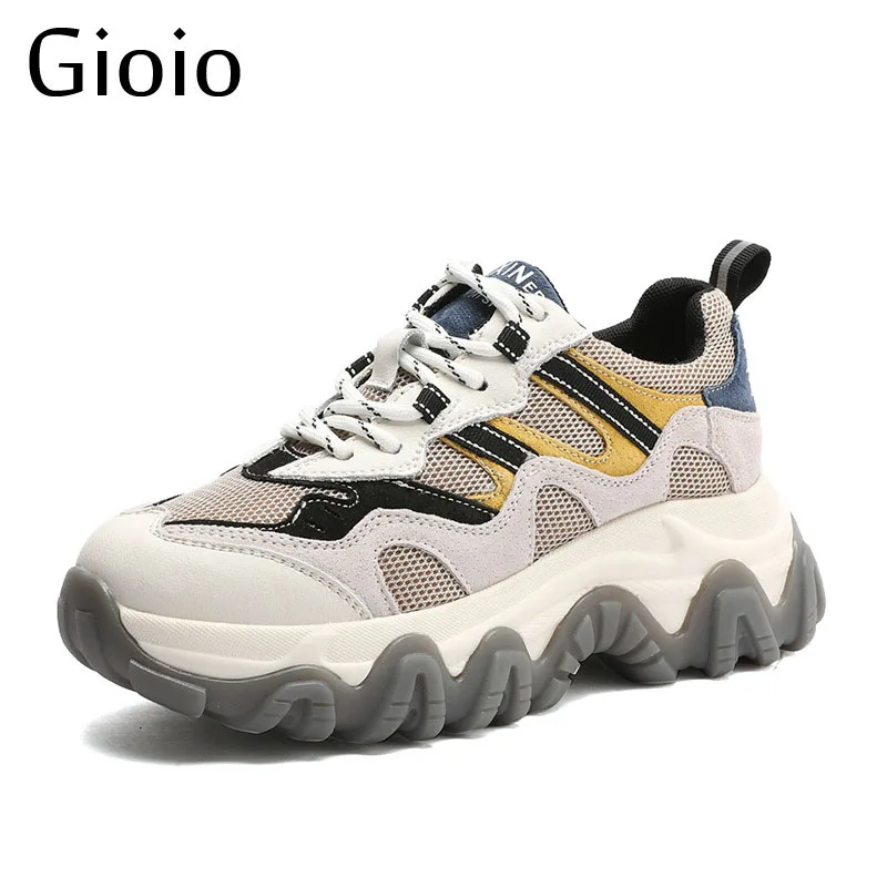 

Gioio Brand New Causal lady Shoes High Quality Comfortable Walking Shoes Jogging Sneakers Triple s Track Shoes For Women