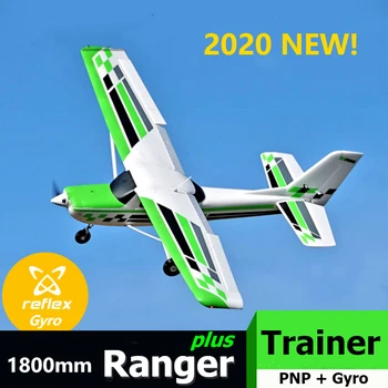 FMS RC-Avión de 1800mm Ranger Trainer 4S, 5 canales con solapa y giroscopio Reflex, controlador de equilibrio automático