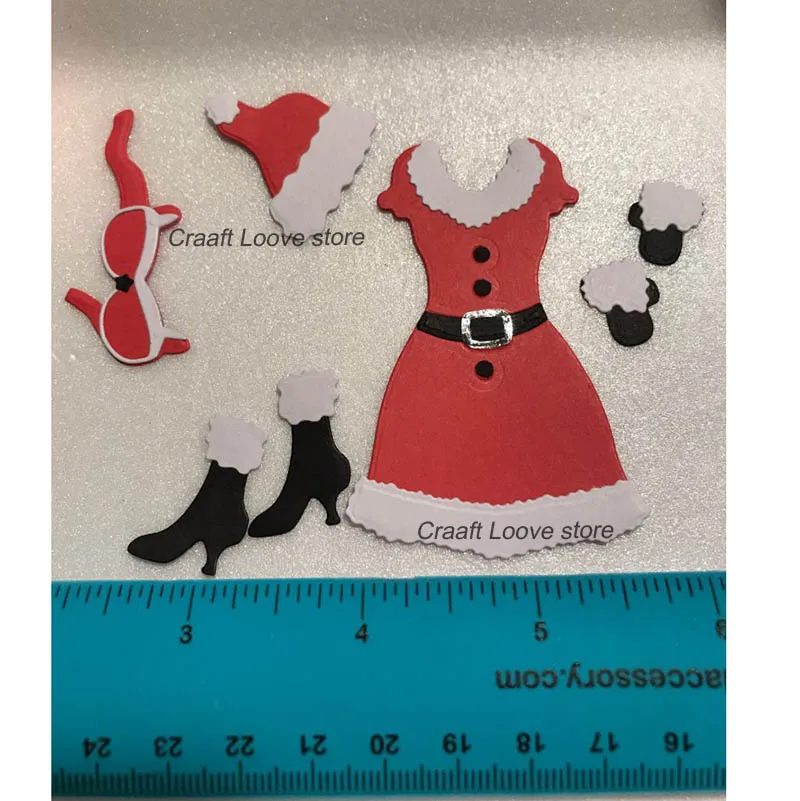 Merry Christmas Lady costum нож для резки металла, форма для прозрачного штампа, скрапбукинг, карта, сделай сам, альбом, Dec