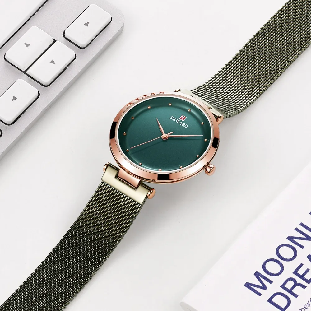 Награда ультра-тонкие женские кварцевые часы со стразами водонепроницаемые женские часы водонепроницаемые часы из розового золота женские часы
