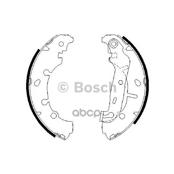 Колодки Тормозные Барабанные Ford Fiesta 1.25-1.8d 95-/Fusion 1.25-1.6d 00-/Mazda 2 03- Bosch арт. 0986487599