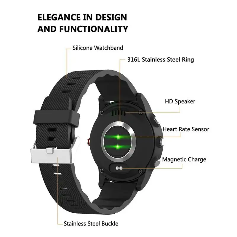 Bluetooth Смарт-часы S22 совместимы с контролем сна, пульсометр IP67 водонепроницаемый спортивный Смарт для xiaomi huawei iphone