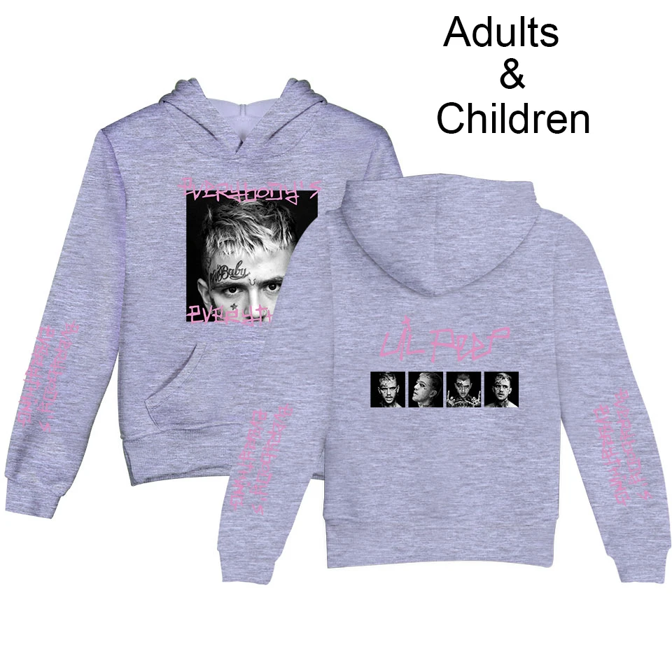 Толстовка lil peep Детский Повседневный пуловер на осень и зиму популярный для