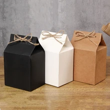 100 шт./лот Упаковка для чая, картонный крафт-бумажный пакет, коробочка с прозрачным окошком для торта, печенья, хранения еды, стоящий вверх бумажный упаковочный пакет