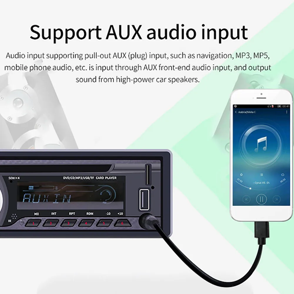 1 Din Автомобильный многофункциональный Bluetooth стерео CD VCD DVD AUX USB Радио Аудио Мультимедиа MP3 плеер автомагнитола