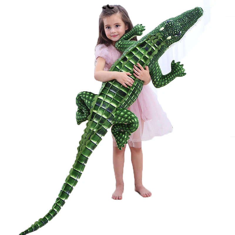 Simulation Large Crocodile Plush Toy Creative Holding a Sleeping Doll Bar Pillow Shark Doll