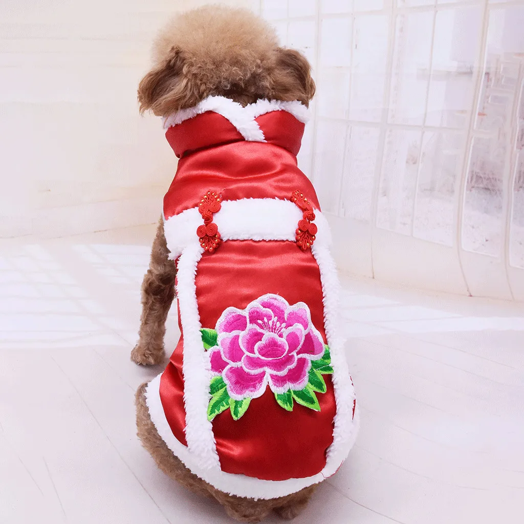 S-XXL одежда для домашних животных, кошек, собак, рубашка, однотонное теплое пальто, толстовка, жилет для домашних животных, кошек, теплая одежда, пальто, повседневная одежда для маленьких домашних животных, Новинка - Цвет: Red 3
