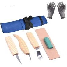 6 шт. резьба по дереву долотом нож для основной резьба по дереву DIY инструменты и детальные Деревообрабатывающие инструменты оптом A27