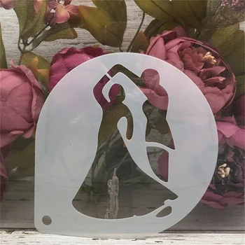 

15cm Wedding Dance DIY Craft Layering Stencils Painting Scrapbooking Stamping Embossing Album Paper Card Template