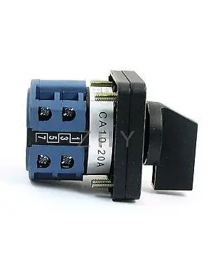 5 шт. 660V 20A 2 полюса 3-х позиционный квадратный Панель поворотный кулачок переключающее устройство