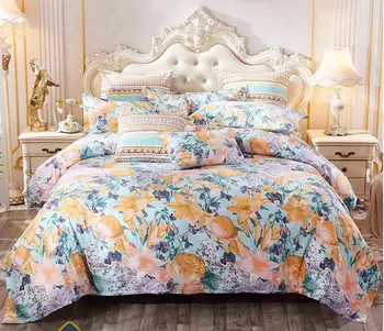 

3pcs 4pcs Floral Bedding Set Includes Duvet Cover Flat Sheet Pillowcases Without Filler Cotton Brush Fabric