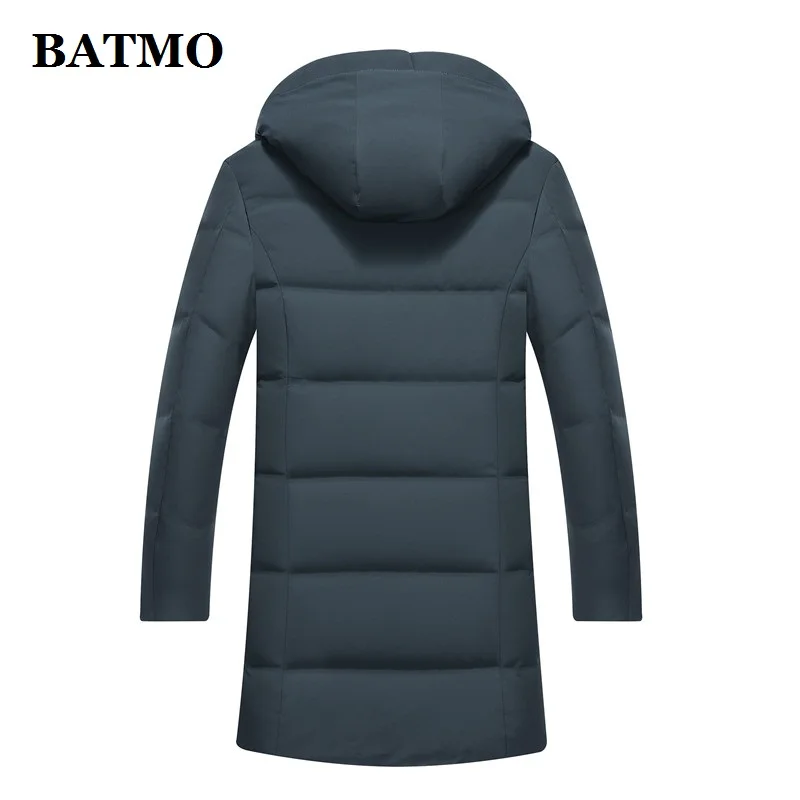 BATMO 80% Белые куртки с капюшоном на утином пуху для мужчин, мужские куртки с толстым пухом, большие размеры 998