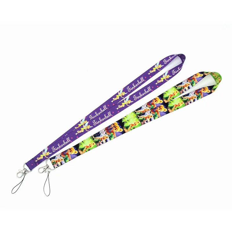 Tinker Bell Mobile Phone Lanyards Straps Sling Flower Fairy Disney Camera ID Card Holders Key DIY Hang Accessories Gifts Decor | Дом и сад