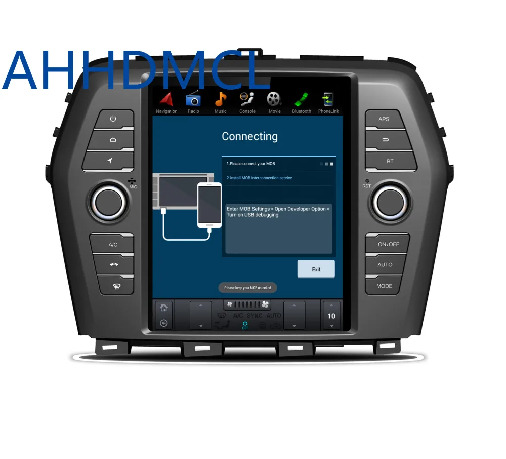 Автомобильный мультимедийный плеер Tesla Style Android стерео GPS для Nissan Maxima Auto AC Edition 2016