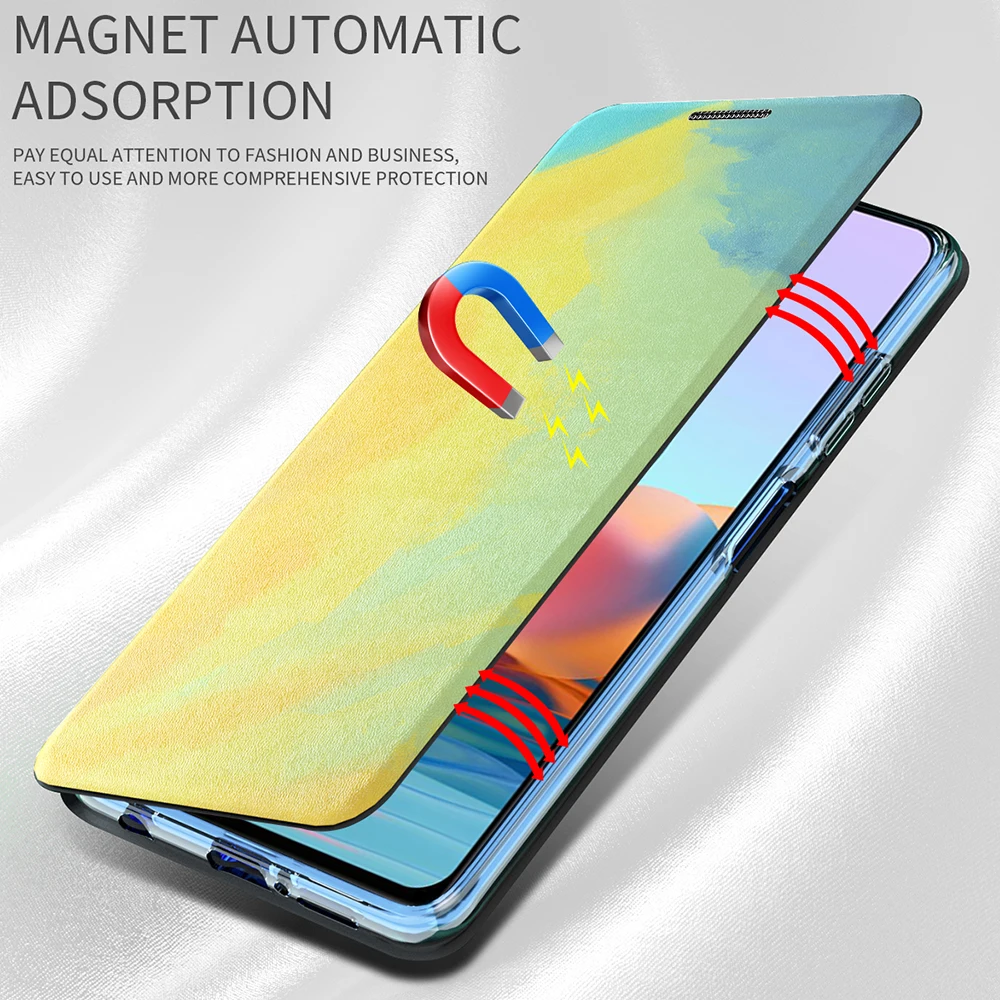 Чехол для Xiaomi MI 10T Pro Lite POCO M3 X3 NFC Модный Цветной чехол с полной защитой флип-чехол Mi