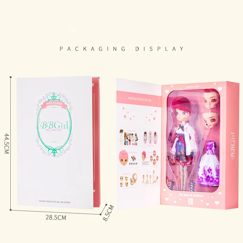 Diy подвижные Refittable 35 см 1/6 Bjd Sd Bbgirl куклы игрушки Дети суставы куклы-игрушки для девочек Подарки на день рождения для детей Детские игрушки