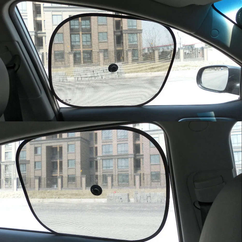 2Pcs/Set 44*36cm Black Car Sun Shade Side Car Window Sunshade Cover sun protectAuto Accessories parasole auto parasol