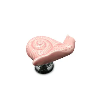 Cartoon Snail Ceramic Handles Drawer Knobs Kitchen Cupboard Door Handles for Kids Room Cabinet Handles Furniture Handle