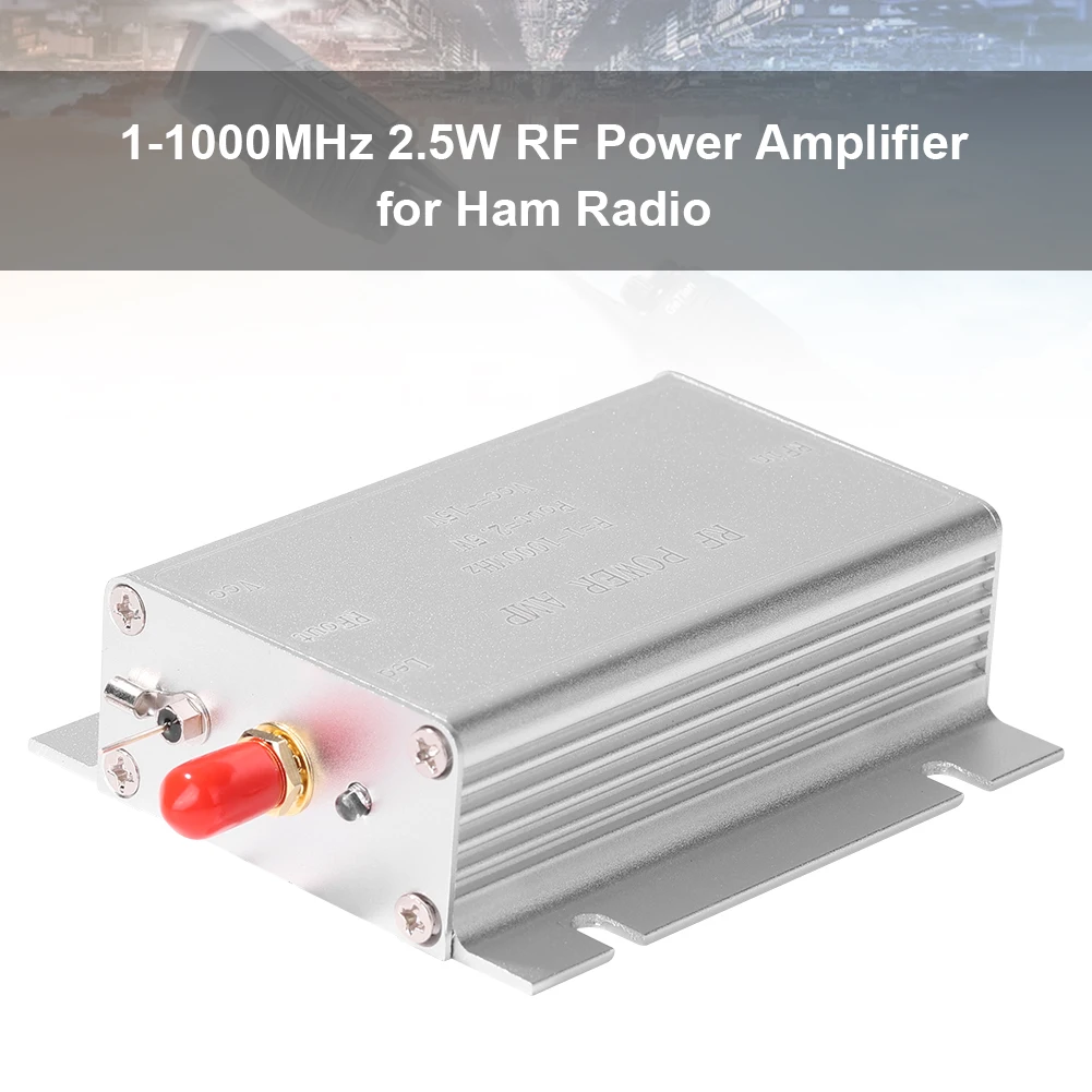 amp for bass guitar 1-1000Mhz 2.5W RF Power Amplifier HF FM Transmitter VHF UHF FM AMP for Ham Radio Wireless Remote Control Walkie Talkie masthead amplifier