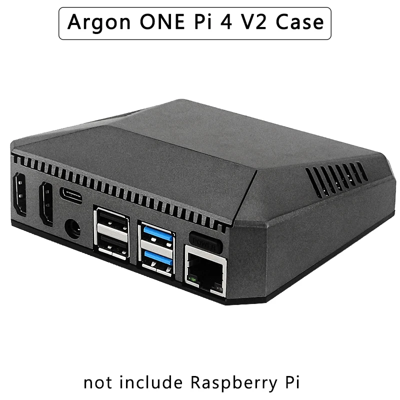 Алюминиевый Чехол для Raspberry Pi 4 аргон ONE V2 чехол с активным пассивным охлаждением