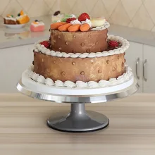 Ручной работы DIY торт проигрыватель алюминиевый сплав выпечка украшения пластины Нескользящие торт проигрыватель торт инструмент