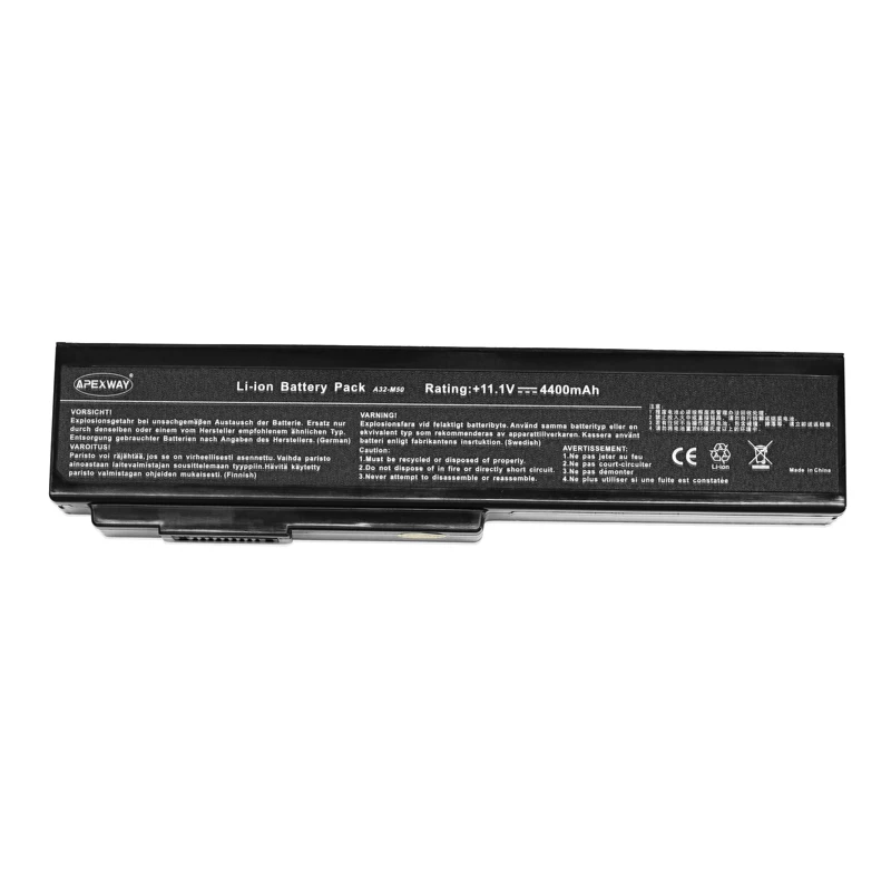 Najtaniej ApexWay bateria do laptopa asus N61 N61J N61Jq N61V N61Vg N61Ja N61JV N53 M50 M50s N53S A32 M50 A32 N61 A32 X64 A33