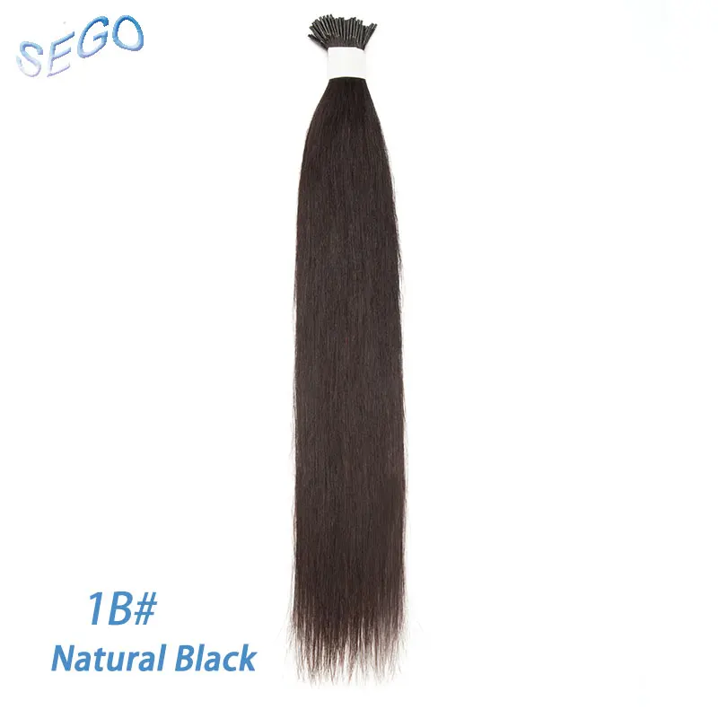 SEGO 16 ''-22'' 100 прядей не Реми я наконечник волосы для наращивания 100% человеческие волосы предварительно скрепленные палочки жидкий кератин