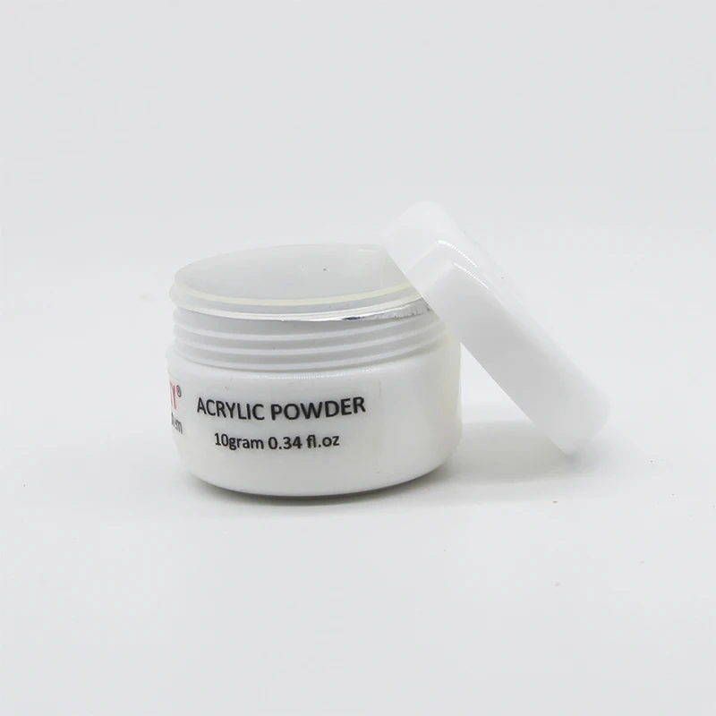Acrylic Powder forpretty Nail Acryl Gel Art Clear White Pink 10g/pot Unha Acrilico Polymer Manicures Nails Tips Acrylique Akryl 6