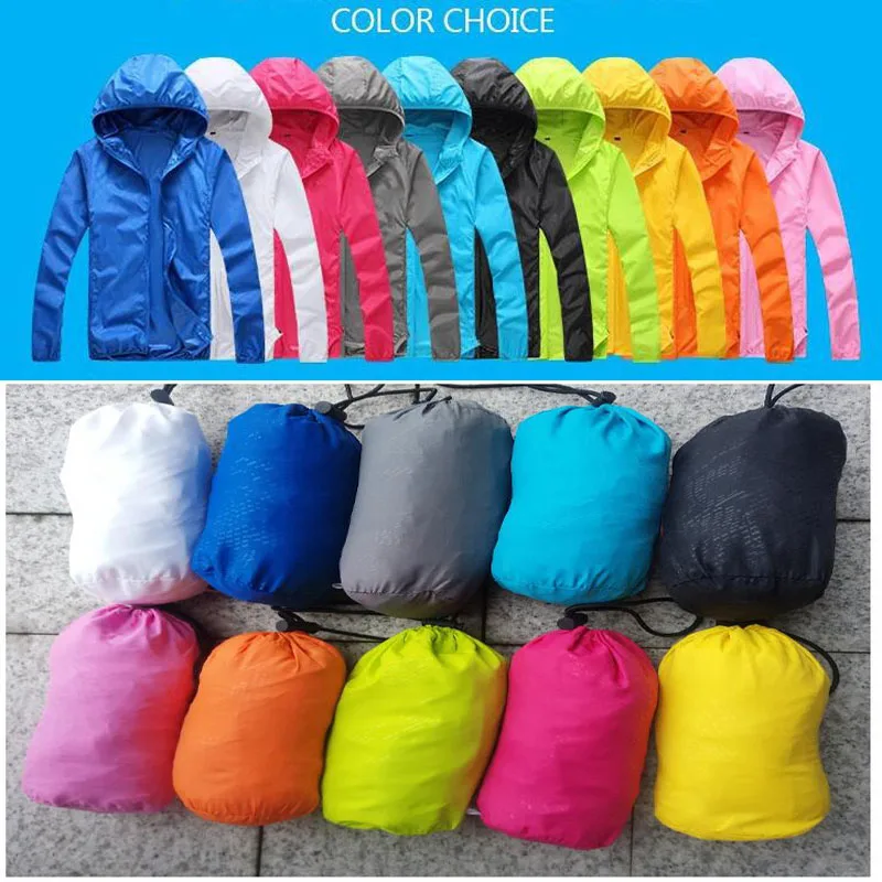 Men Women Quick Dry Anti-UV Ultra-Light Cycling Jackets Outdoor SportsSkin Coat Windbreaker Top Camping Hiking Jacket