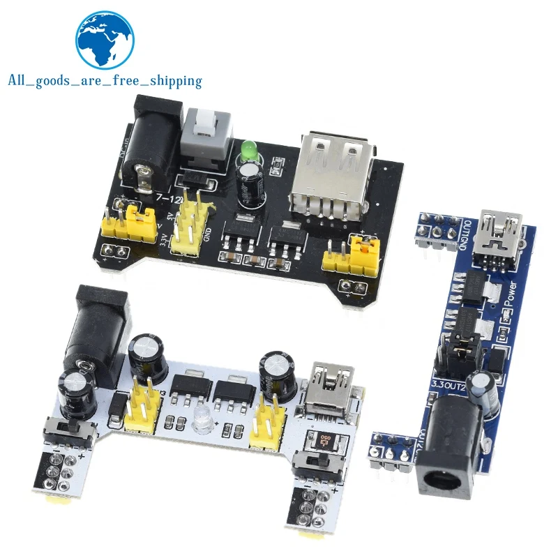 Modulo di alimentazione Breadboard TZT MB102/modulo di alimentazione dedicato Breadboard bianco MB102 2 vie 3.3V 5V MB-102