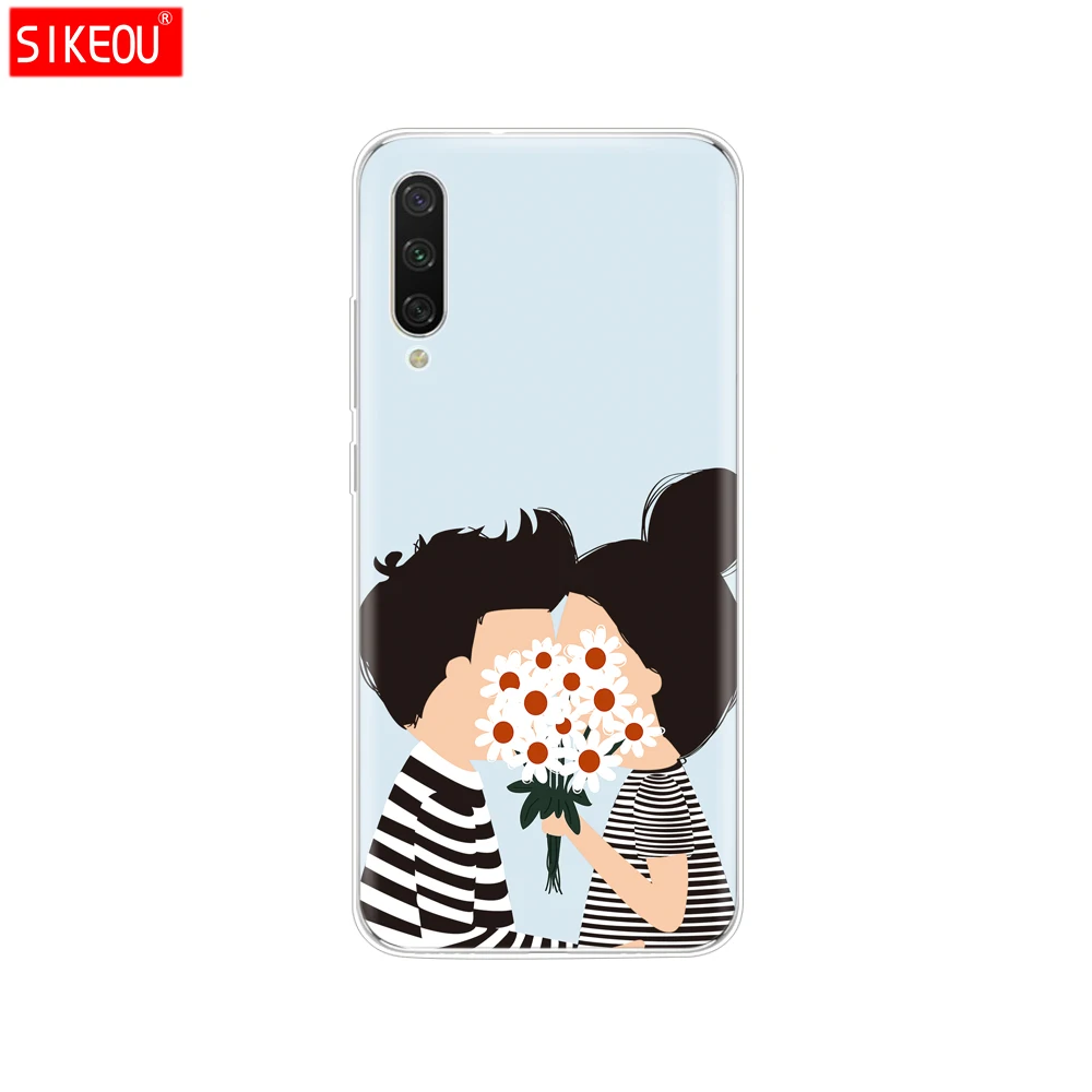 Силиконовый чехол для Xiaomi mi A3, чехол с полной защитой, мягкая задняя крышка из ТПУ, чехол для телефона s для Xio mi A3, бампер, кошечка, цветок - Color: 34111