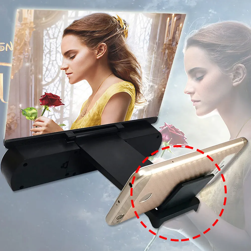 12 дюймов 3D экран Лупа с Bluetooth динамик фильмы усилитель для IOS Android телефонов TU-shop