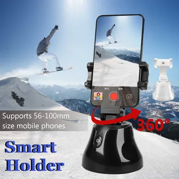 

Smart Shooting Selfie Stick Smartphone Holder Mount 360 Rotation Auto Face Tracking Object Tracking vlog Camera Phone Holder