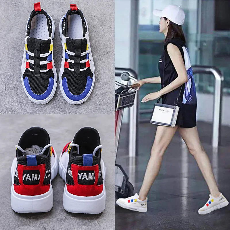 

Korean-style Trend Flat White Shoes Women's Summer Trend Mesh Cloth Shoes Women's Breathable Students Sports Footwear Women's