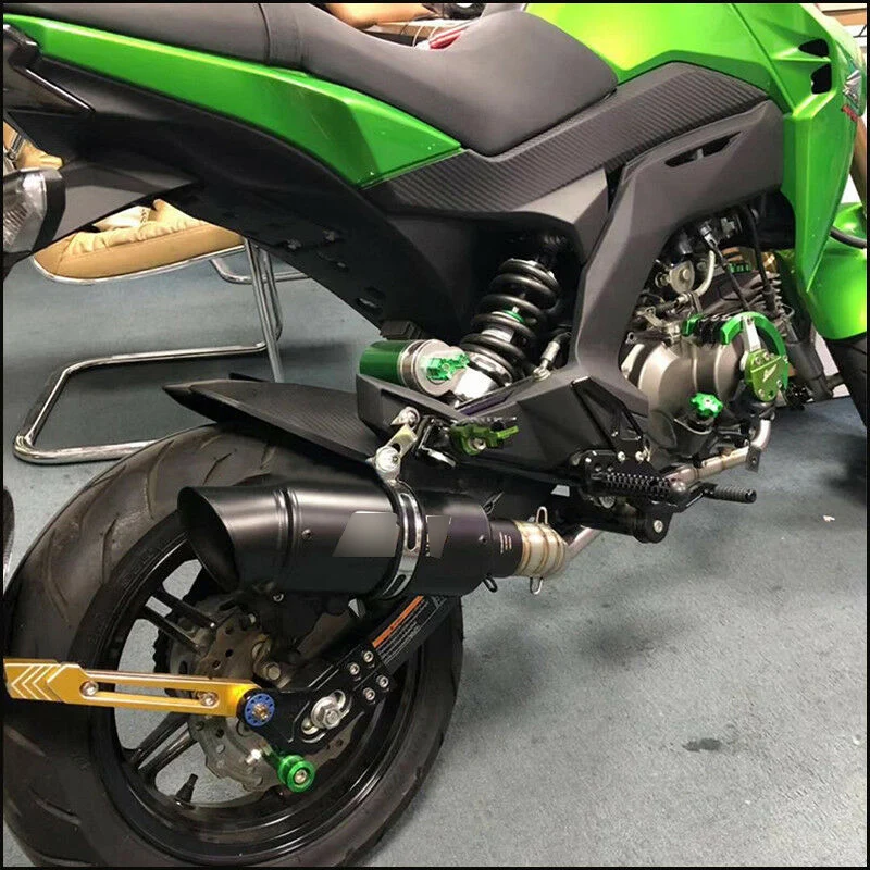 Z125 полный выхлопной трубы глушитель Sliencer дБ убийца Передняя Соединительная труба слипоны для Kawasaki Z125 побег на мотоцикле