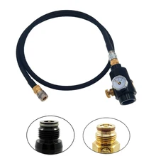Airsoft Regulator with 100cm SLP FLEX Remote Hose Line 0~200 psi to Paintball HPA Co2 Tank Cylinder Airsoft Regulator with 100cm SLP FLEX Remote Hose Line 0~200 psi to Paintball HPA Co2 Tank Cylinder