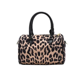 

Classic Leopard Fashion Versatile Female Lady Handbag Zebra Print Crossbody Boston Bags for Women 2020
