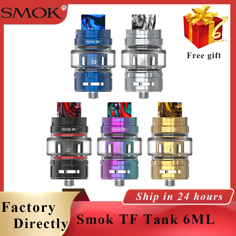 

Newest Smok TF Tank Atomizer 6ml Capacity TF BF-Mesh Core Electronic Cigarettes Morph vaporizer atomizer fit Morph Vape kit