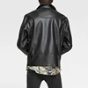 New Spring Autumn Man Black Faux Leather Jacket Fashion Zipper Solid Biker Coat Men 5