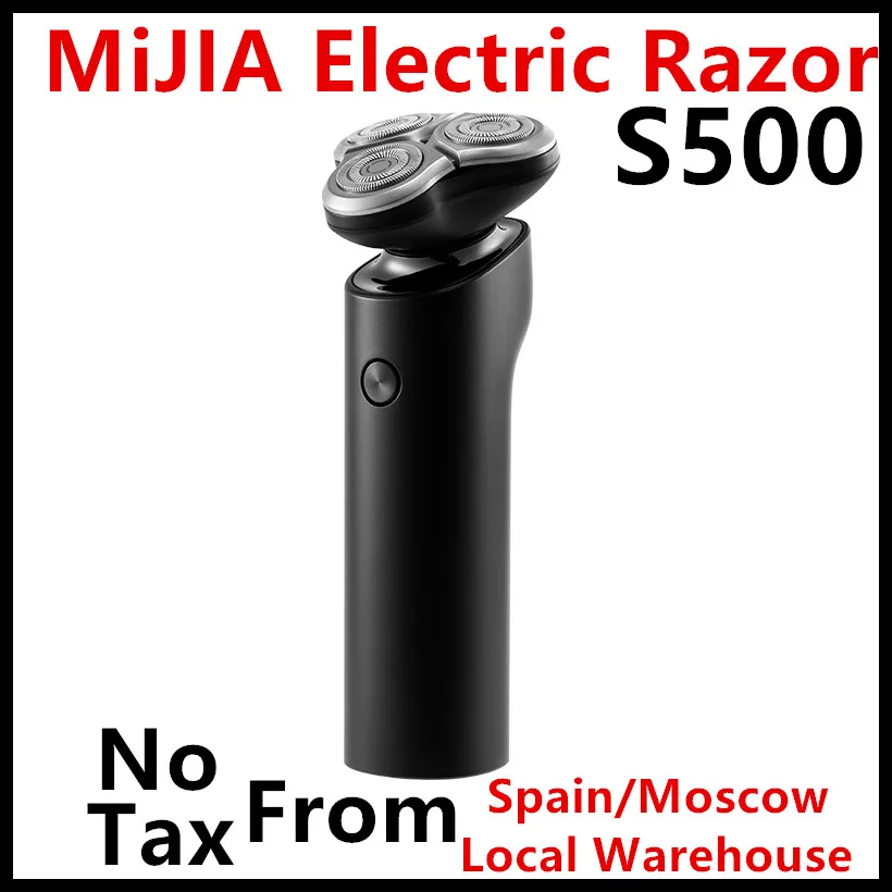 Оригинальная электробритва Xiaomi Mijia S500 бритва с 3 головками для сухого и влажного