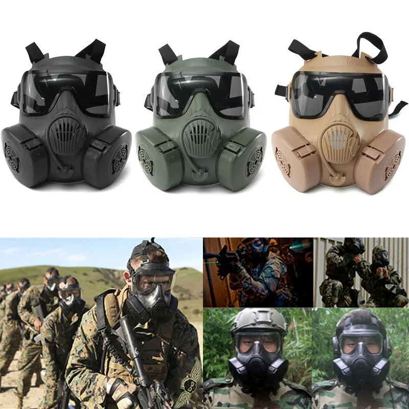 

Halloween Mask DC-15 M50 Full Face Skull Mask CS Gas Mask Tactical War Game cosplay Party Mask Sand/Green/Black